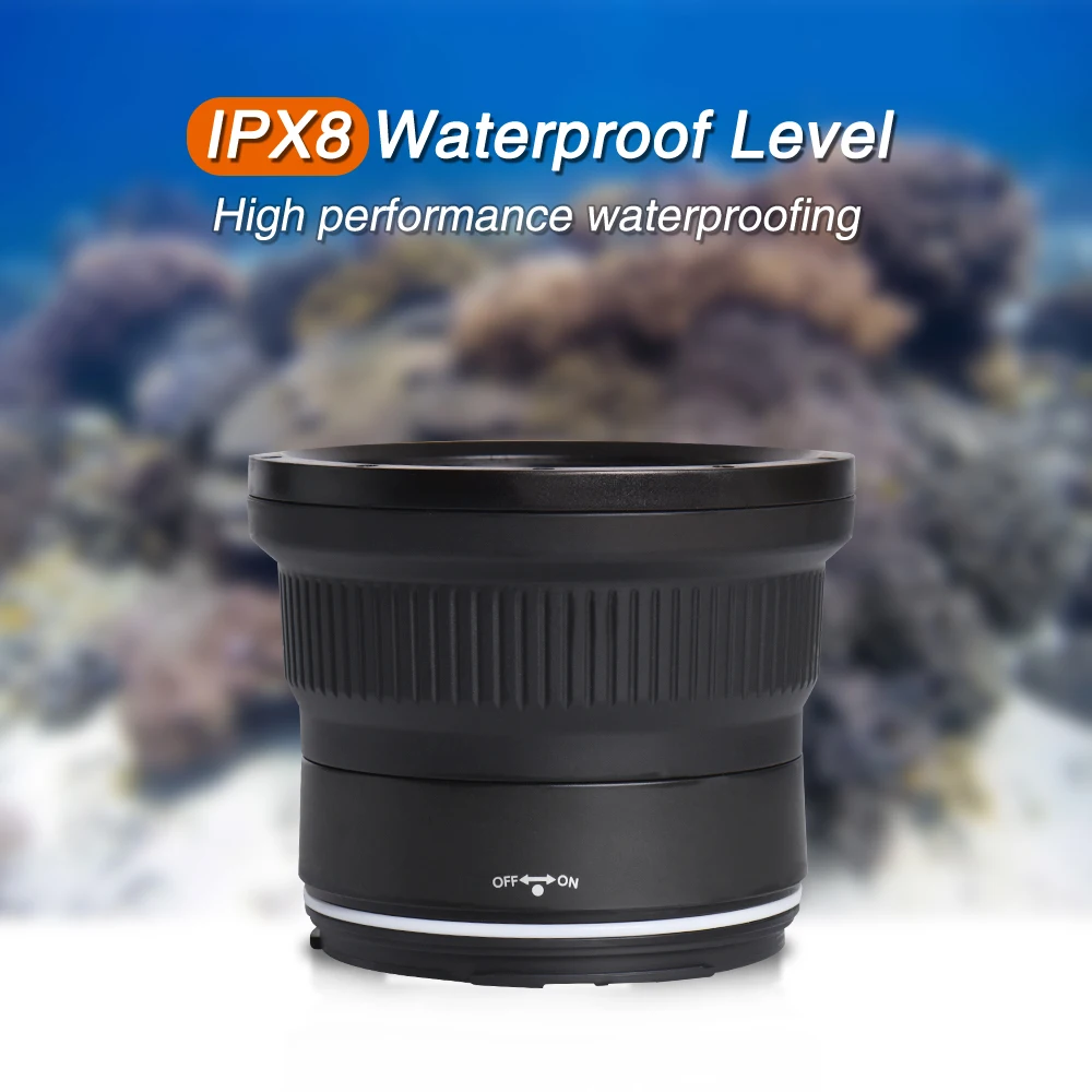 Seafrogs Waterproof Camera Housing 28-70mm 90mm Flat Lens Barrel for Sony A7/A7II/A7RIII/A7RIV/A7SIII/A9/A9II/A1
Seafrogs Waterproof Camera Housing 28-70mm 90mm Flat Lens Barrel for Sony A7/A7II/A7RIII/A7RIV/A7SIII/A9/A9II/A1