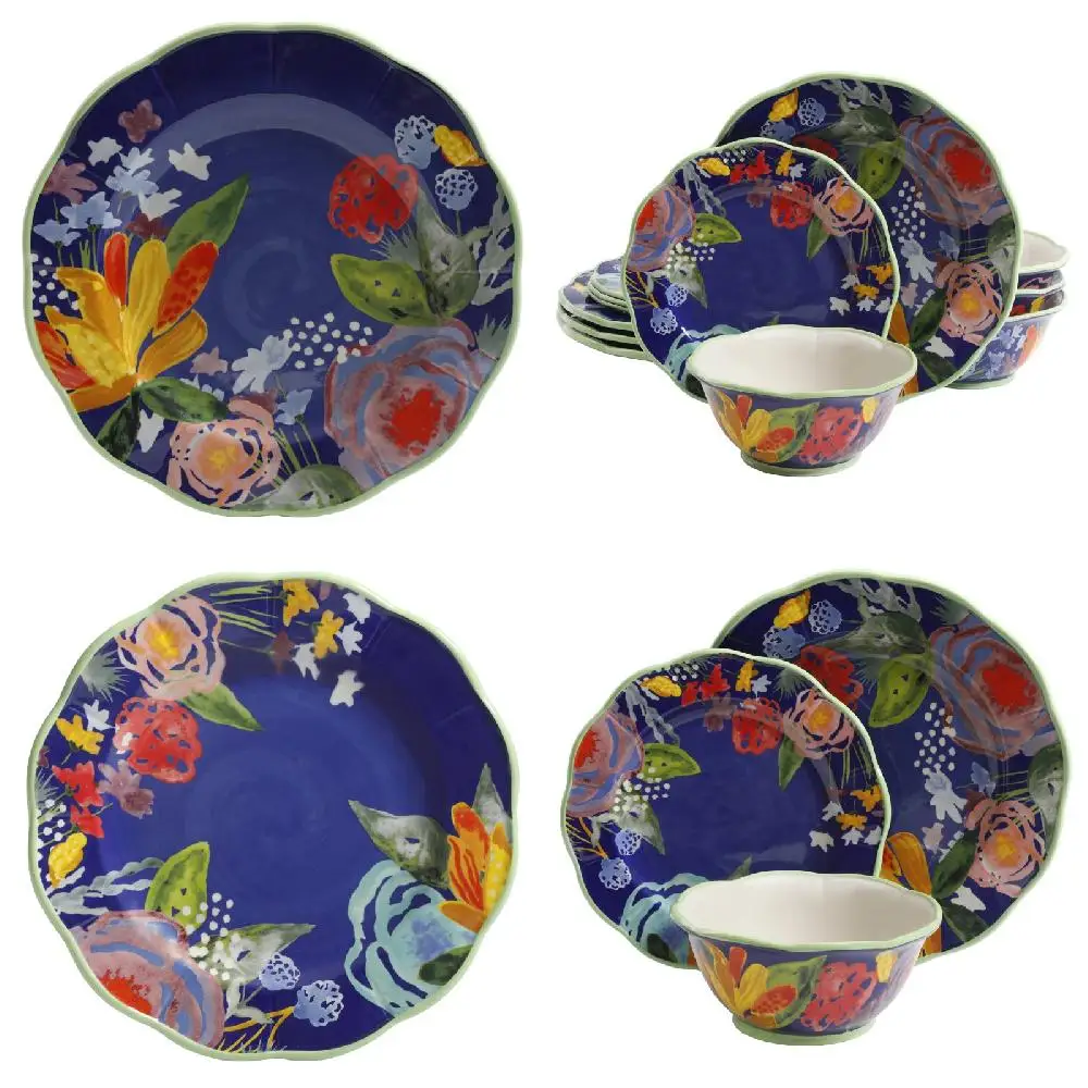 128 - 156 Characters: Beautiful and Durable Blue 12-Piece Melamine Dinnerware Set - Combining Sophistication with Durability.
128 - 156 Characters: Beautiful and Durable Blue 12-Piece Melamine Dinnerware Set - Combining Sophistication with Durability.