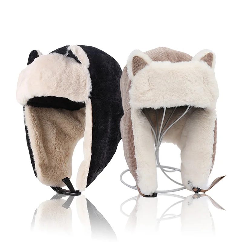 Trendy Women Warm Earmuffs Thicken Ear-flapped Hat Winter Cold-proof Warm Cotton Girls Hat Cat Ears Cap Winter Russian Cute Hat
Trendy Women Warm Earmuffs Thicken Ear-flapped Hat Winter Cold-proof Warm Cotton Girls Hat Cat Ears Cap Winter Russian Cute Hat