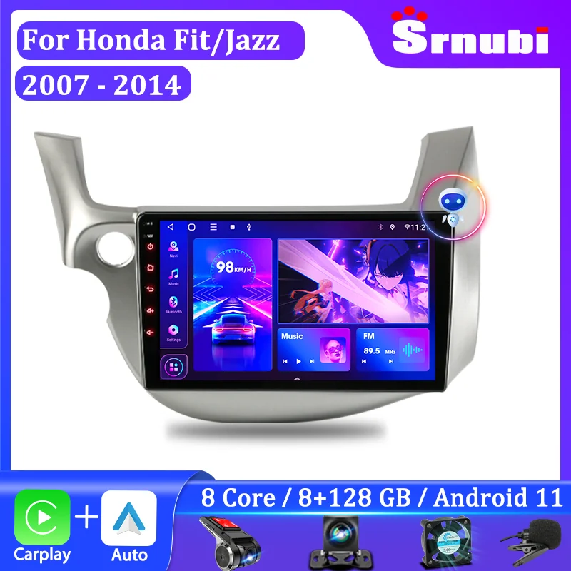 Srnubi Android 11 автомобильный радиоприемник для HONDA FIT JAZZ 2007 - 2014 мультимедийный плеер стерео навигация GPS Carplay Авто 2 Din аудио DVD
Srnubi Android 11 автомобильный радиоприемник для HONDA FIT JAZZ 2007 - 2014 мультимедийный плеер стерео навигация GPS Carplay Авто 2 Din аудио DVD