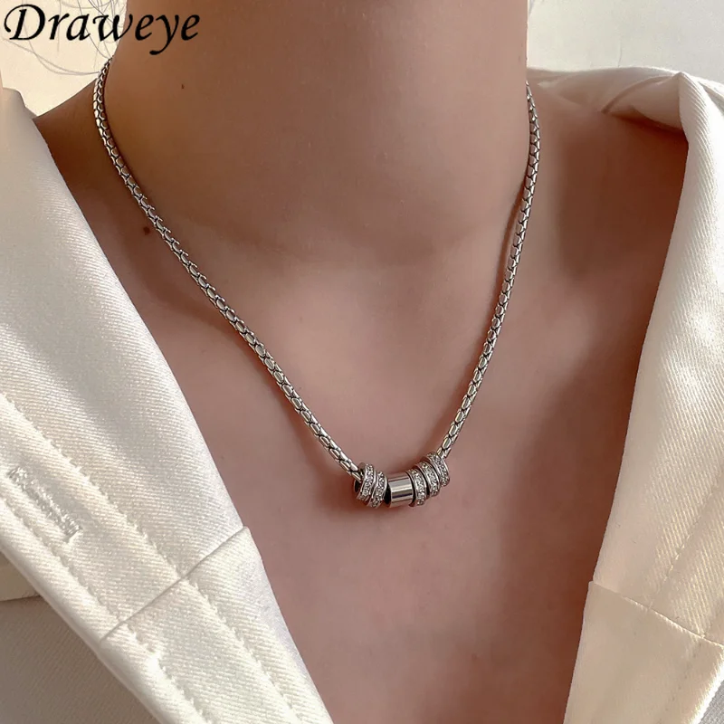 Draweye Couple Jewelry for Women Metal Korean Fashion Simple Vintage Pendant Necklaces Basic Ins New Round Chokers
Draweye Couple Jewelry for Women Metal Korean Fashion Simple Vintage Pendant Necklaces Basic Ins New Round Chokers