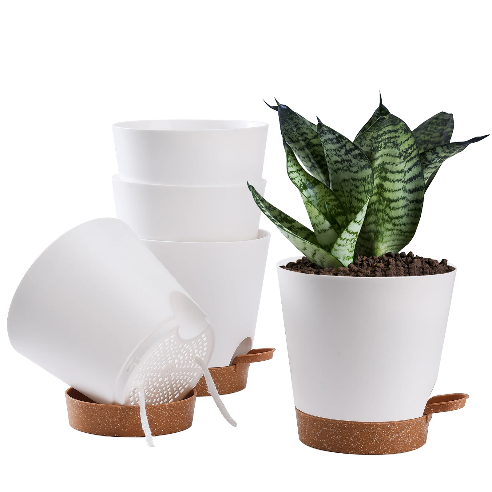 Removable Watering Lip Planting Pots 3pcs Self Watering Planters Gardening Supplies Automatic Irrigation Flowerpot Planting Pots
Removable Watering Lip Planting Pots 3pcs Self Watering Planters Gardening Supplies Automatic Irrigation Flowerpot Planting Pots
