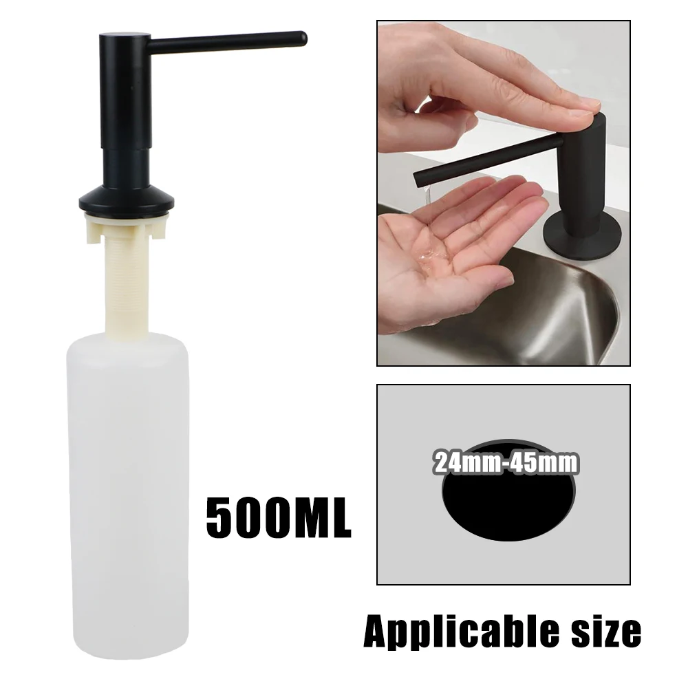 Kitchen Accessories Liquid Soap Dispenser With Extension Tube Brass Pump Head Black For Kitchen Sink Bathroom Accessories
Kitchen Accessories Liquid Soap Dispenser With Extension Tube Brass Pump Head Black For Kitchen Sink Bathroom Accessories