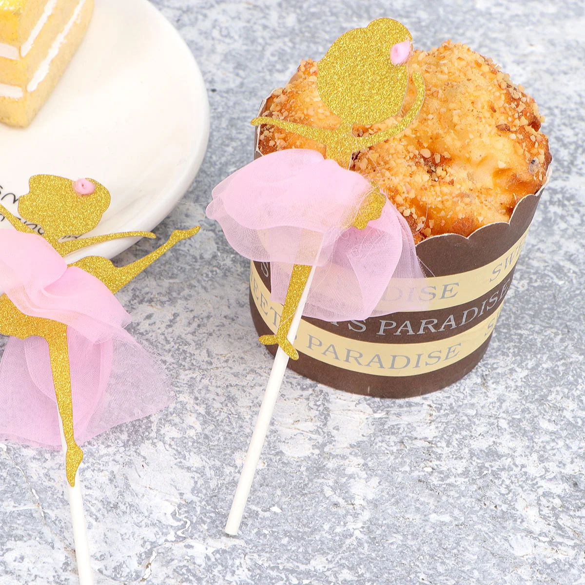 12PCS Ballet Girl Cupcake Picks Cake Accessories Fairy for Girls Ballet Party Supplies Dancing Girl Cupcake Topper
12PCS Ballet Girl Cupcake Picks Cake Accessories Fairy for Girls Ballet Party Supplies Dancing Girl Cupcake Topper