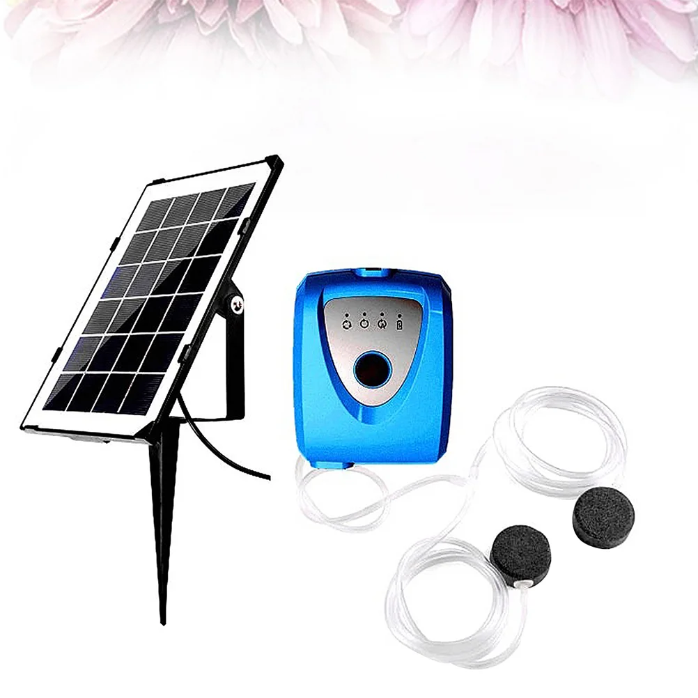 Кислородный насос для аквариума, двойной насос на солнечной батарее, креативный кислородный насос для рыбалки на открытом воздухе (синий) 
Кислородный насос для аквариума, двойной насос на солнечной батарее, креативный кислородный насос для рыбалки на открытом воздухе (синий)