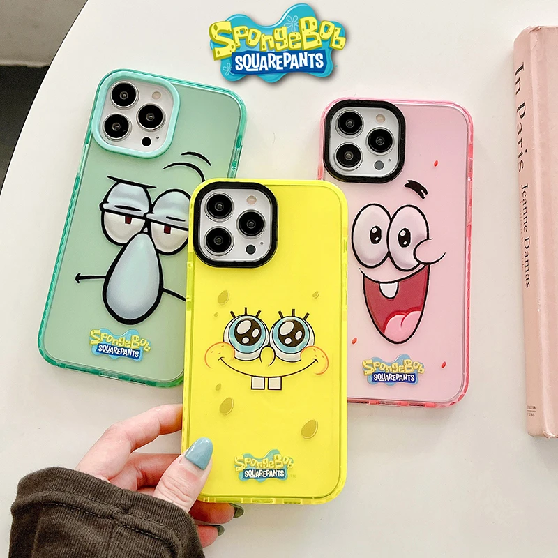 Anime SpongeBob SquarePants Toys Phone Cases For iPhone 14 13 12 11 Pro Max XR XS MAX 8 X 7 Couple Anti-drop Soft Cover Fundas
Anime SpongeBob SquarePants Toys Phone Cases For iPhone 14 13 12 11 Pro Max XR XS MAX 8 X 7 Couple Anti-drop Soft Cover Fundas