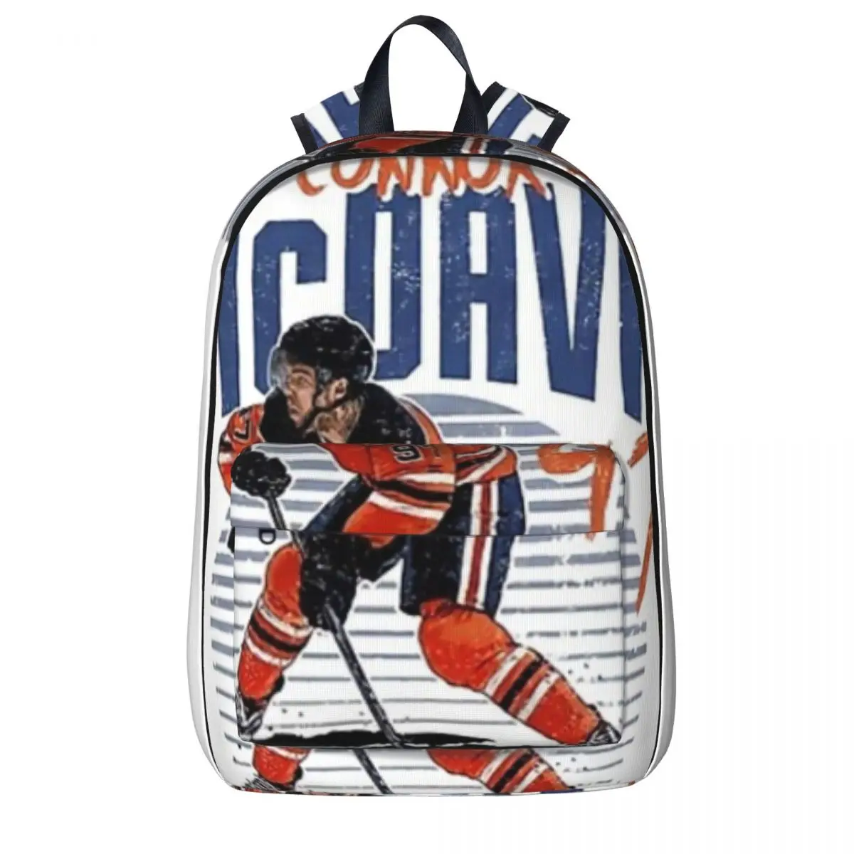 

Connor McDavid 97 For Edmonton Oilers Fans Backpacks Boys Girls Bookbag Students School Bags Cartoon Children Kids Rucksack