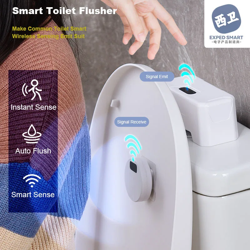 Toilet Smart Induction Flusher Electric Press Infrared Induction Household Toilet Automatic Flusher Accessories
Toilet Smart Induction Flusher Electric Press Infrared Induction Household Toilet Automatic Flusher Accessories