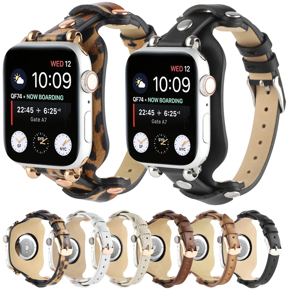 Ремешок кожаный для Apple Watch 7 6 5 4 3 SE, женский браслет для iWatch Series 41 мм 45 мм 42 мм 38 мм 40 мм 44 мм 
Ремешок кожаный для Apple Watch 7 6 5 4 3 SE, женский браслет для iWatch Series 41 мм 45 мм 42 мм 38 мм 40 мм 44 мм