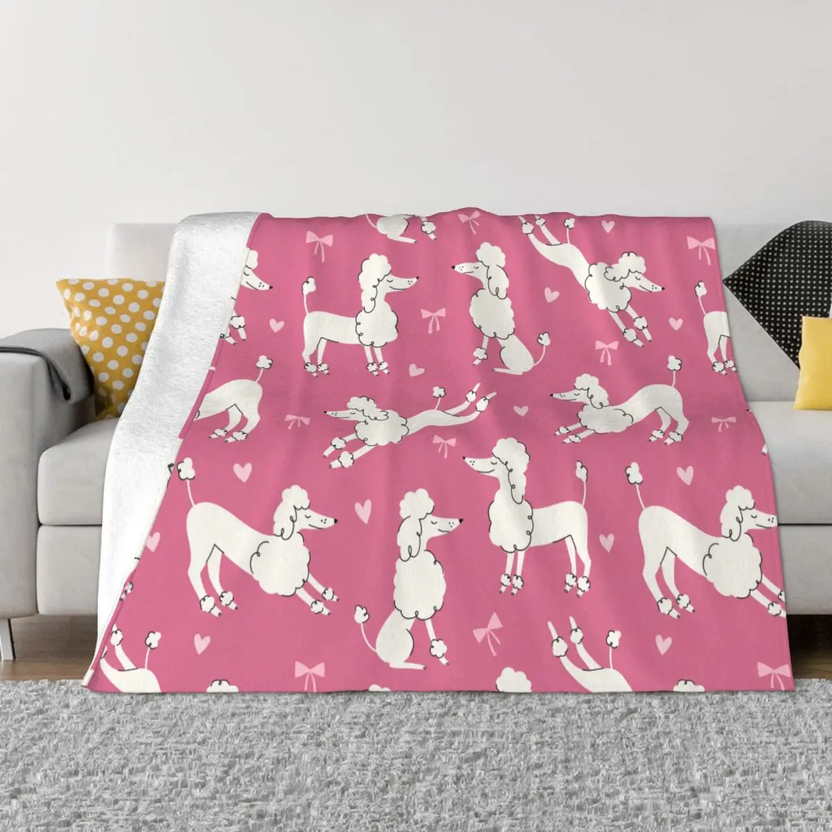 Cute Poodle Blankets Fleece Summer Animal Dog Lover Cartoon Multifunction Soft Throw Blankets for Home Office Bedding Throws
Cute Poodle Blankets Fleece Summer Animal Dog Lover Cartoon Multifunction Soft Throw Blankets for Home Office Bedding Throws