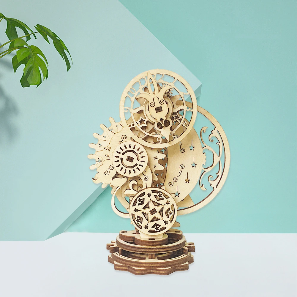 DIY Wooden Mechanical Clock Model Kit Puzzle Game Assembly Model Building 3D Puzzle Can Be Rotated Novelty Toys for Adult
DIY Wooden Mechanical Clock Model Kit Puzzle Game Assembly Model Building 3D Puzzle Can Be Rotated Novelty Toys for Adult