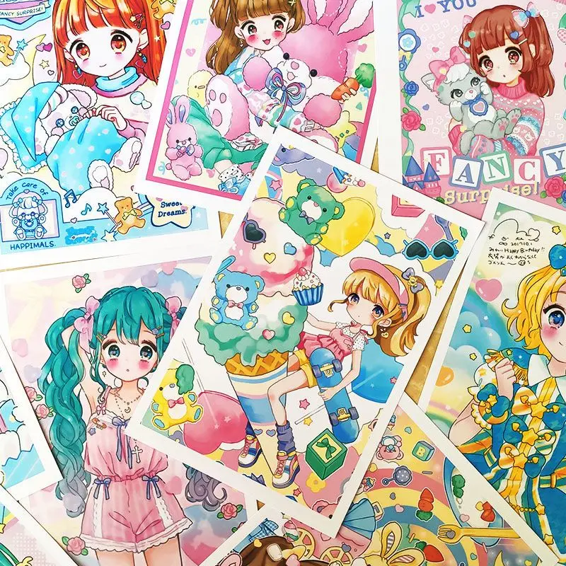 Anime comics children's painting copy card creative children's art marker fan material cartoon grade test coloring painting card
Anime comics children's painting copy card creative children's art marker fan material cartoon grade test coloring painting card
