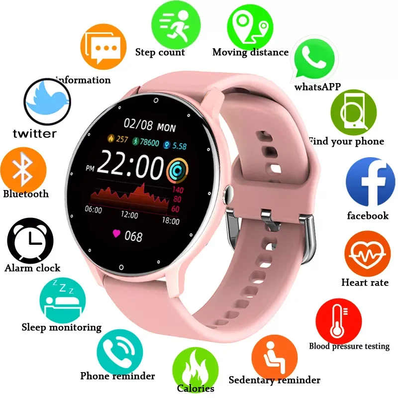 Women Smart band Watch Real-time Weather Forecast Activity Tracker Heart Rate Monitor Sports Ladies Smart Watch Men For
Women Smart band Watch Real-time Weather Forecast Activity Tracker Heart Rate Monitor Sports Ladies Smart Watch Men For