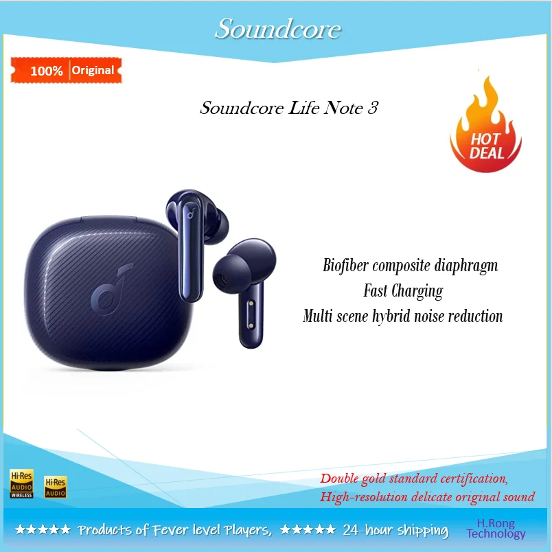 TWS-наушники Anker True Wireless Soundcore Life Note 3 с шумоподавлением, 6 микрофонов
TWS-наушники Anker True Wireless Soundcore Life Note 3 с шумоподавлением, 6 микрофонов