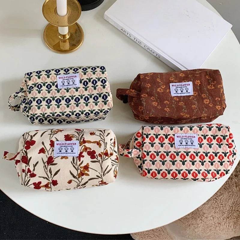 Korean Fashion Pencil Case Corduroy Plaid&Flowers Makeup Bag Lipsticks Bag Women Neceser Small Cosmetic Bag Beauty Organizer Bag
Korean Fashion Pencil Case Corduroy Plaid&Flowers Makeup Bag Lipsticks Bag Women Neceser Small Cosmetic Bag Beauty Organizer Bag