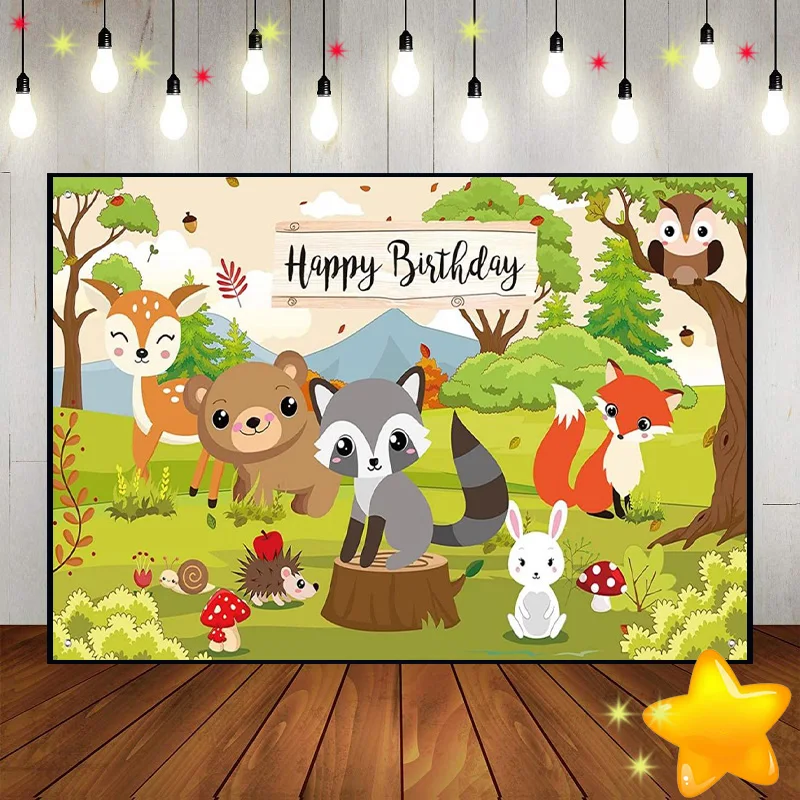 Forest Animals Background Custom Birthday Backdrop Banner Photography Backdrops Jungle Baby Shower Decoration Photo Vinyl Party
Forest Animals Background Custom Birthday Backdrop Banner Photography Backdrops Jungle Baby Shower Decoration Photo Vinyl Party