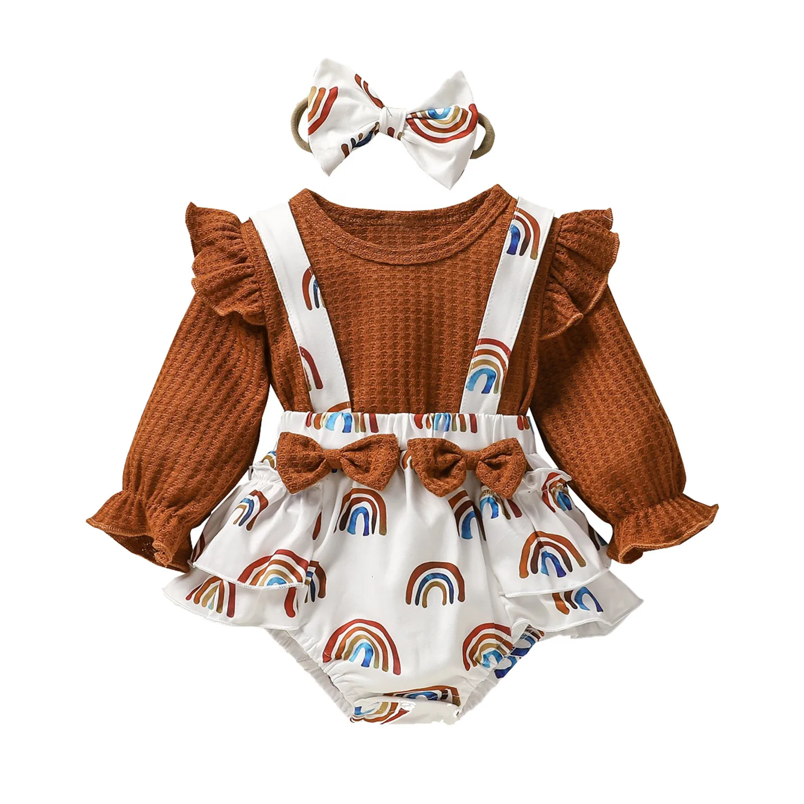 Sleeve Bowknot Romper Headbands Long Infant Ruffles Rainbow Baby Bodysuit Girls Girls Romper&Jumpsuit Long Sleeve Shirts Girls
Sleeve Bowknot Romper Headbands Long Infant Ruffles Rainbow Baby Bodysuit Girls Girls Romper&Jumpsuit Long Sleeve Shirts Girls