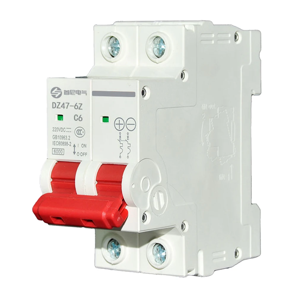 2P DC 1000V Solar 10A/16A Mini Circuit Breaker for PV System Photovoltaic Power Switch Electrical Equipment Supplies
2P DC 1000V Solar 10A/16A Mini Circuit Breaker for PV System Photovoltaic Power Switch Electrical Equipment Supplies