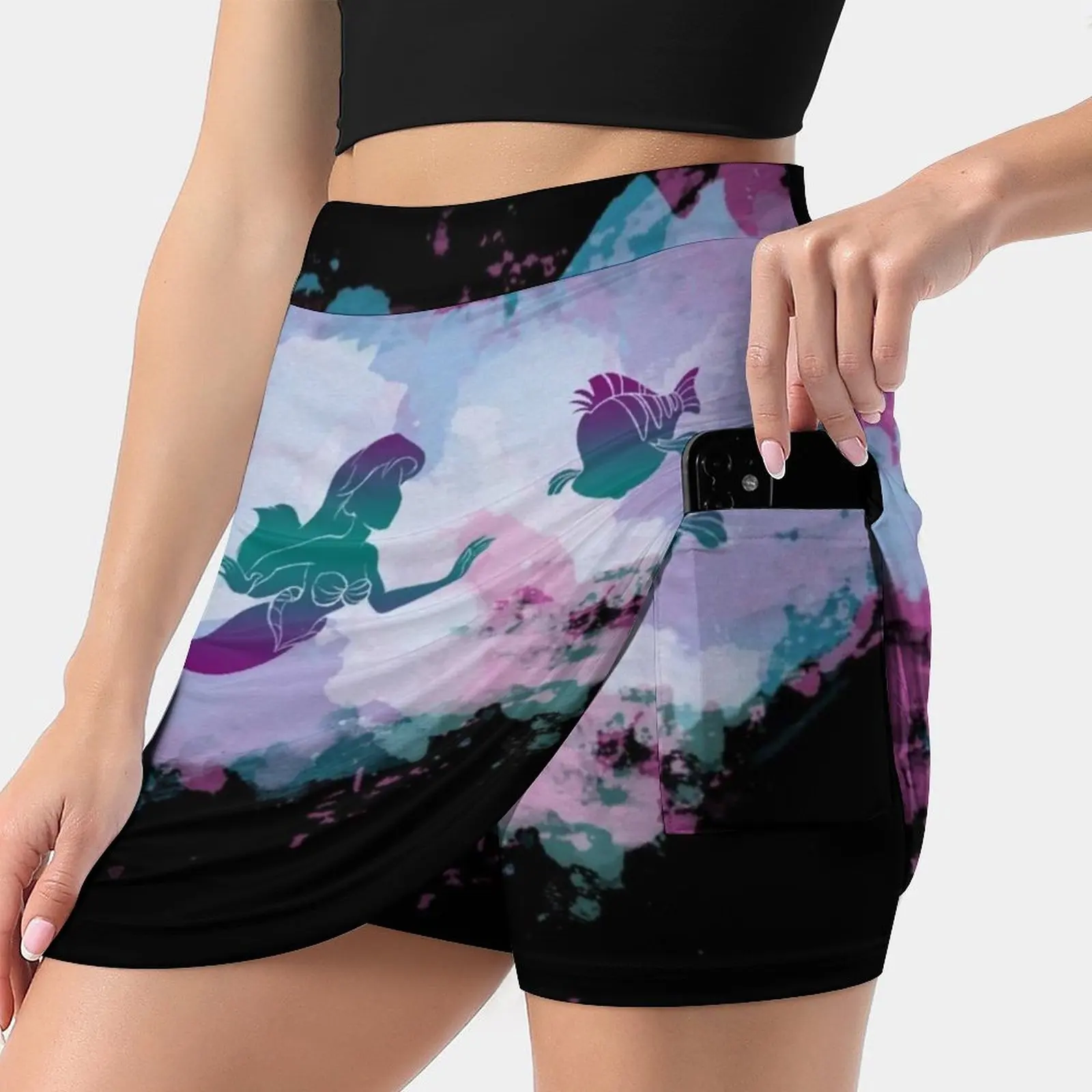 Женская юбка для игры в гольф «Русалочка Ариэль», с карманами
Женская юбка для игры в гольф «Русалочка Ариэль», с карманами