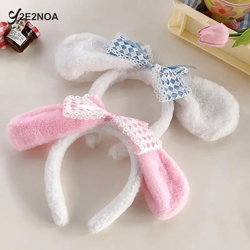 Rabbit Ears Hairbands Cosplay Bunny Ear Headband Kawaii Furry Ears Masquerade Anime Party Headwear Lolita Hair Accessories 
Rabbit Ears Hairbands Cosplay Bunny Ear Headband Kawaii Furry Ears Masquerade Anime Party Headwear Lolita Hair Accessories