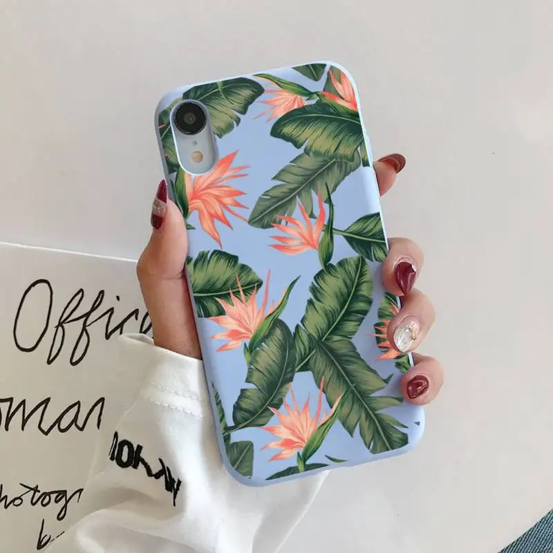 Palm tree Leaves Plant Flower Phone Case for iPhone 11 12 13 Mini Pro Xs Max 8 7 6 6S Plus X XR Solid Candy Color Case
Palm tree Leaves Plant Flower Phone Case for iPhone 11 12 13 Mini Pro Xs Max 8 7 6 6S Plus X XR Solid Candy Color Case