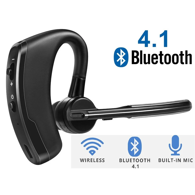 

Headsets V8 Wireless Sports Earphone Ear Hooks Business Headset Call BT Hands-free Car Ears Earbud With Mic PK new bee bluetooth