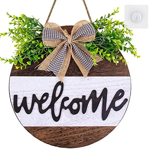 Welcome Sign for Front Door, Round Wooden Door Wreaths Sign Farmhouse Front Porch Wall Decorations,
Welcome Sign for Front Door, Round Wooden Door Wreaths Sign Farmhouse Front Porch Wall Decorations,