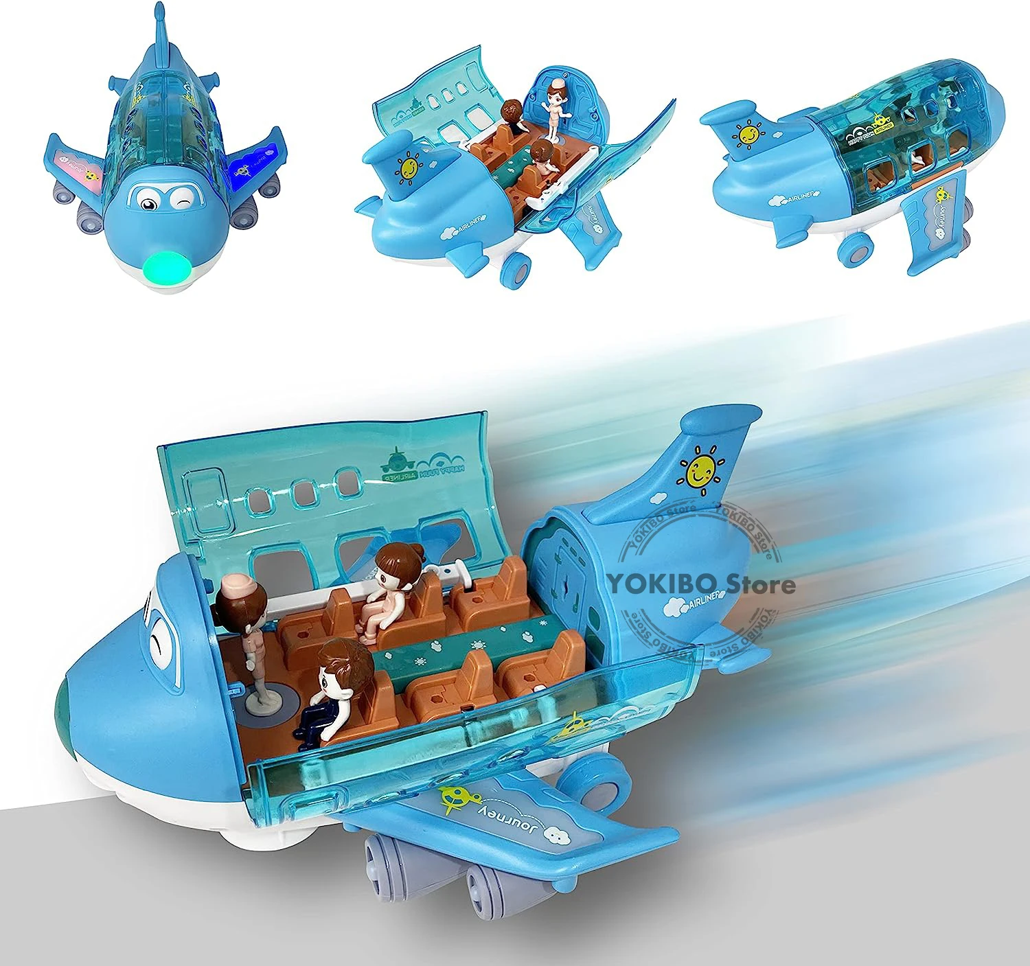 Kids Airplane Toy Bump and Go Toy Airplane with Lights Music & Airplane Sounds Toys for Boys Girls Toddler 3 Year Old and Up
Kids Airplane Toy Bump and Go Toy Airplane with Lights Music & Airplane Sounds Toys for Boys Girls Toddler 3 Year Old and Up