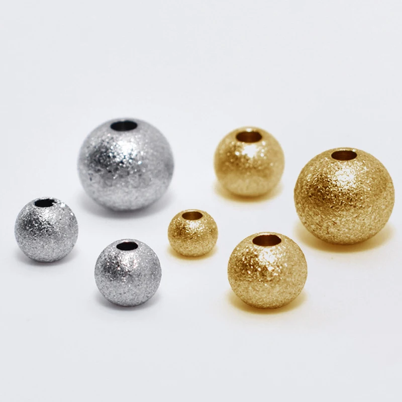 50pcs Stainless Steel Frosting Spacer Beads Ball 3-8mm Gold Color Beads Charm Bracelet Jewelry Making DIY Findings Wholesale
50pcs Stainless Steel Frosting Spacer Beads Ball 3-8mm Gold Color Beads Charm Bracelet Jewelry Making DIY Findings Wholesale