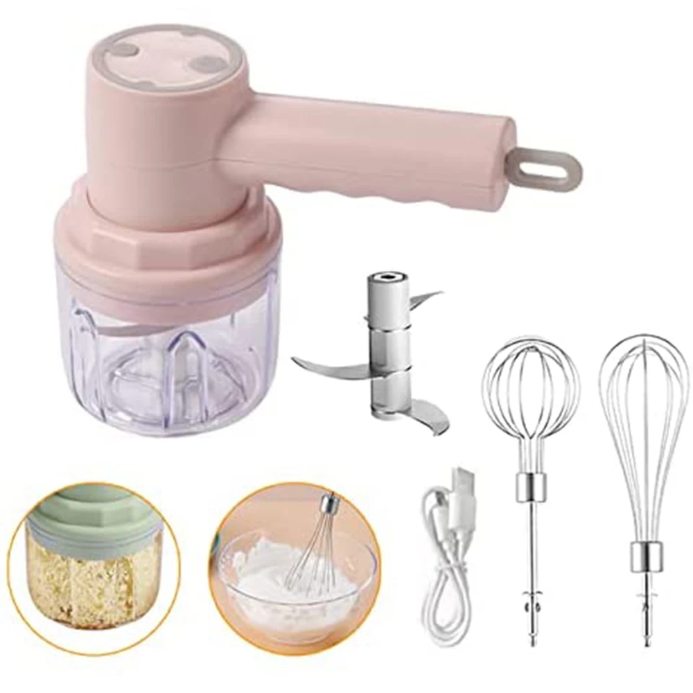 3 In 1 Electric Garlic Chopper Crusher USB Rechargeable Blender Automatic Egg Whisk Cream Frother Peeling Masher Meat Stirre
3 In 1 Electric Garlic Chopper Crusher USB Rechargeable Blender Automatic Egg Whisk Cream Frother Peeling Masher Meat Stirre