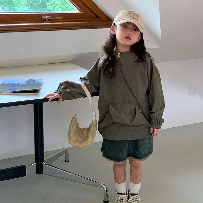 Детский костюм для дайвинга с Диагональной молнией, осень 2023, детская одежда, повседневная куртка с капюшоном для девочек 4-8
Детский костюм для дайвинга с Диагональной молнией, осень 2023, детская одежда, повседневная куртка с капюшоном для девочек 4-8