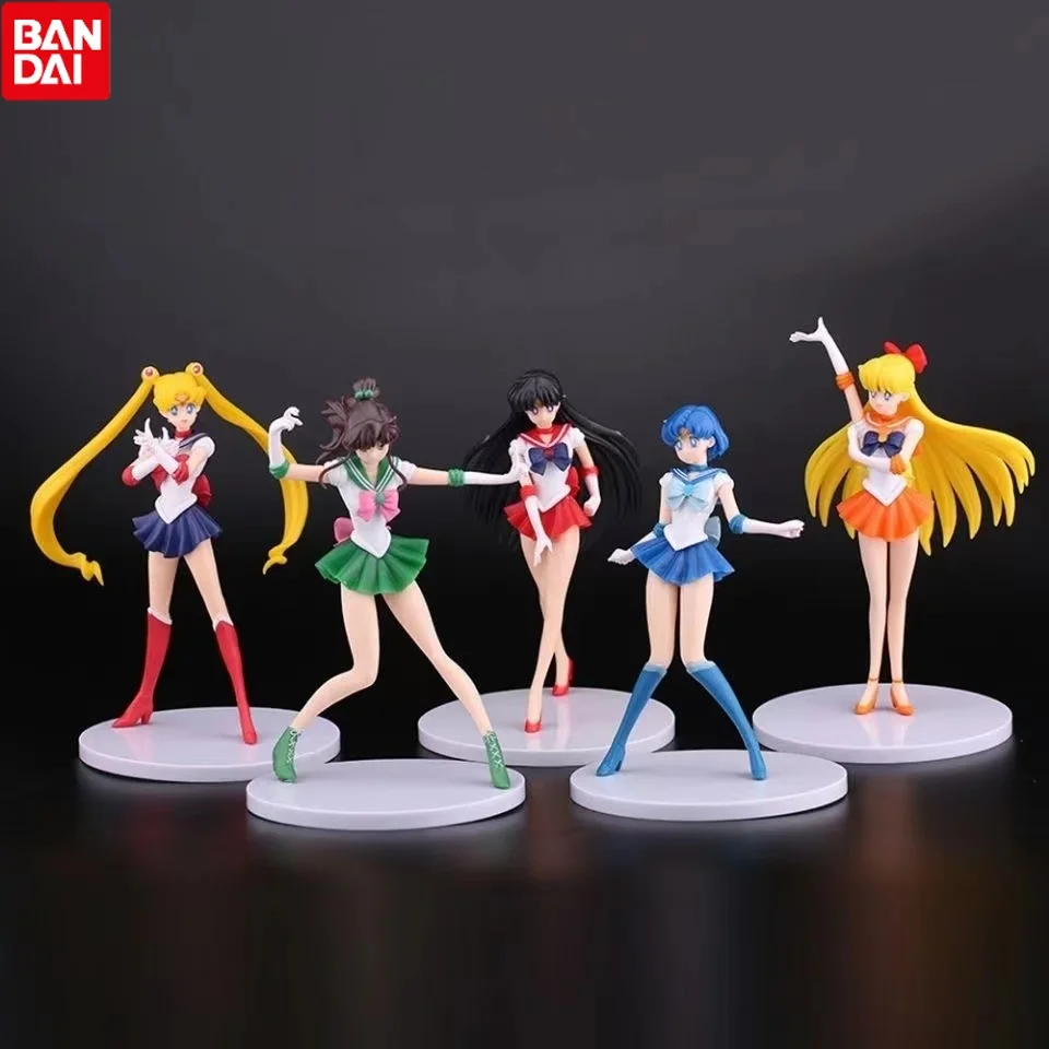 Bandai 5pcs 18cm New Cartoon Anime Sailor Super Moon dolls PVC Collection Model Doll Desktop Decor Toys for Children Gift
Bandai 5pcs 18cm New Cartoon Anime Sailor Super Moon dolls PVC Collection Model Doll Desktop Decor Toys for Children Gift