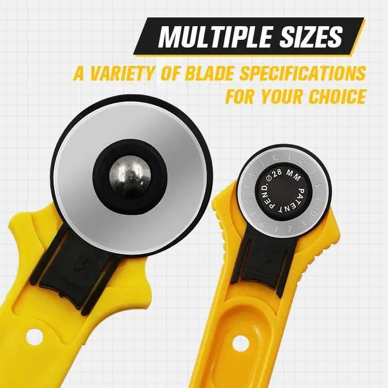 28mm/45mm Quilting Rotary Cutter Patchwork Roller Wheel Round Knife Patching Sewing Cloth Leather Fabrics Cutting Knife
28mm/45mm Quilting Rotary Cutter Patchwork Roller Wheel Round Knife Patching Sewing Cloth Leather Fabrics Cutting Knife