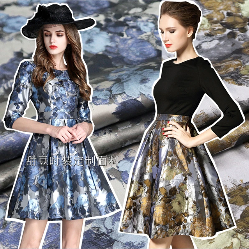 Yarn Dyed Brocade Jacquard Fabric Oil Painting Style Peony Dress Suit Coat Clothing European Brand Fashion Design Sewing Cloth
Yarn Dyed Brocade Jacquard Fabric Oil Painting Style Peony Dress Suit Coat Clothing European Brand Fashion Design Sewing Cloth
