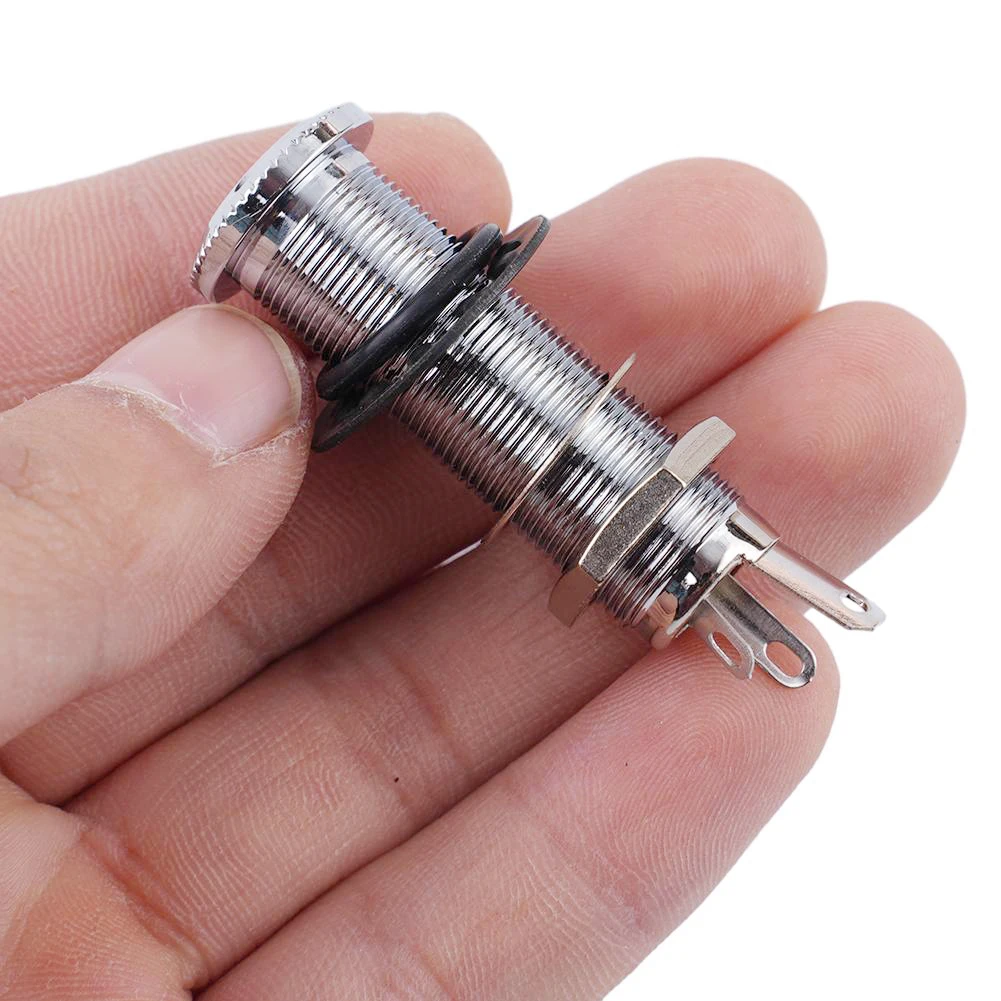 Acoustic Electric Guitar Bass 6.35mm Socket Stereo Output 1/4 Inch Jacks Plug Accessories Anti-noisy Brass Guitar Socket Parts
Acoustic Electric Guitar Bass 6.35mm Socket Stereo Output 1/4 Inch Jacks Plug Accessories Anti-noisy Brass Guitar Socket Parts