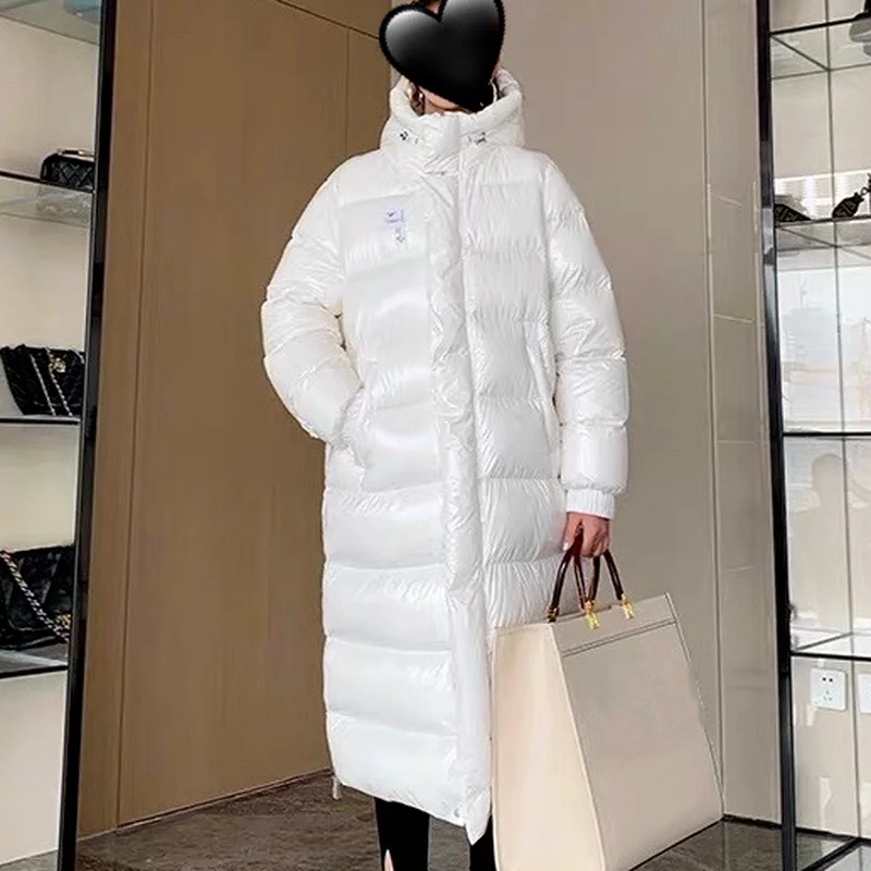 Hooded White Long Coat Women Shiny Thicker Warm 2022 Warm Thicker Fluffy Goose Down Jacket Female Waterproof Glossy Winter Parka
Hooded White Long Coat Women Shiny Thicker Warm 2022 Warm Thicker Fluffy Goose Down Jacket Female Waterproof Glossy Winter Parka