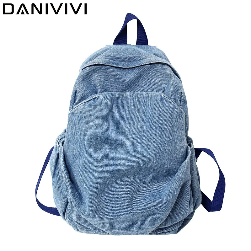 Vintage Denim Backpack School Back Pack High Quality Kids School Backpack for Girls Student Bookbags School Bag 2022
Vintage Denim Backpack School Back Pack High Quality Kids School Backpack for Girls Student Bookbags School Bag 2022