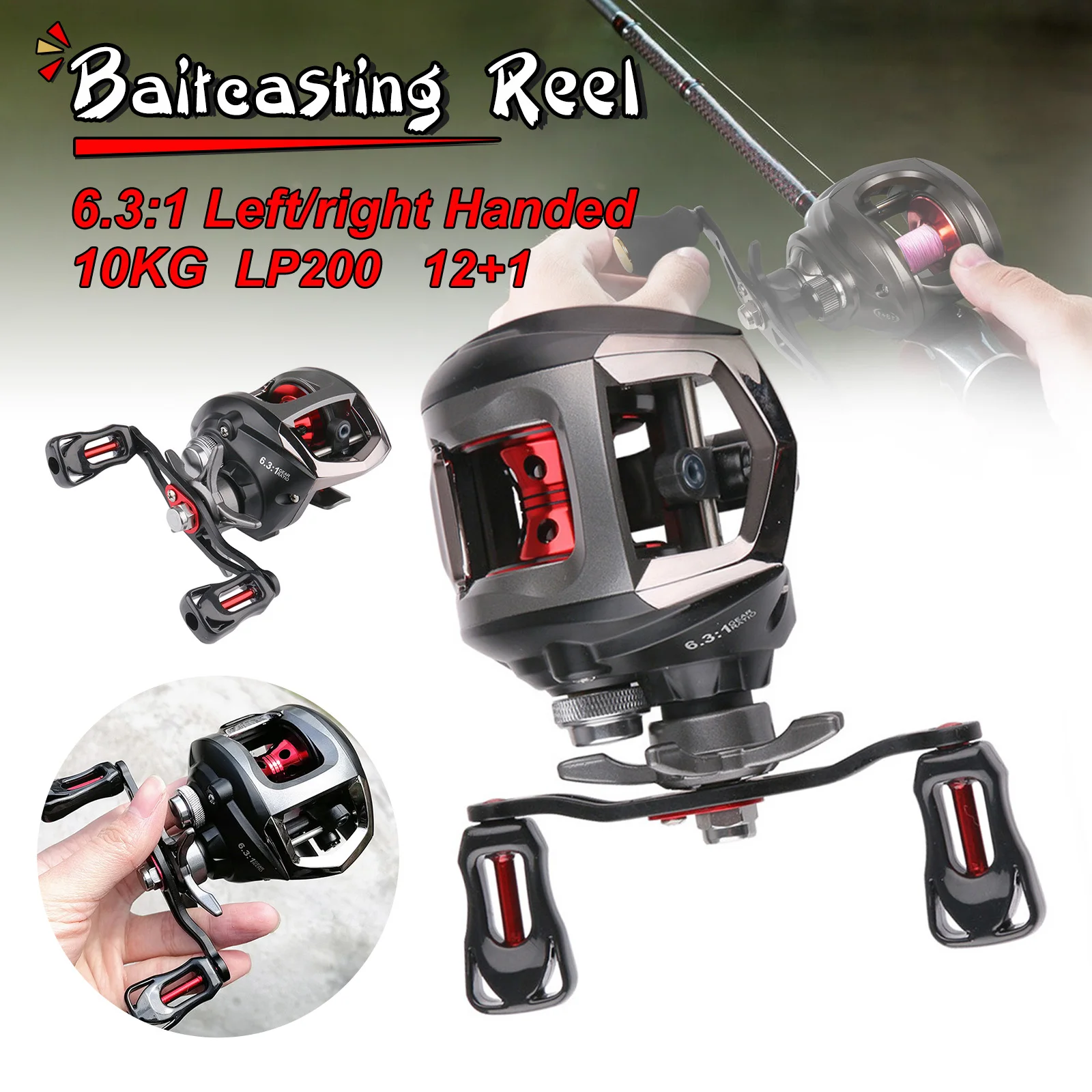 Fishing Reel Movement Baitcasting 10KG Max Drag 6.3:1 Ratio Spool Spinning Wheel For Sea Saltwater Carp Accessories
Fishing Reel Movement Baitcasting 10KG Max Drag 6.3:1 Ratio Spool Spinning Wheel For Sea Saltwater Carp Accessories