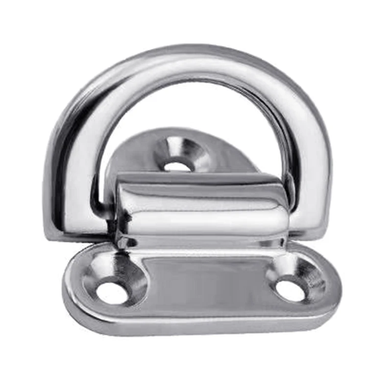 50JA Stainless Steel Folding Pad Eye Lashing D Ring Tie Down Cleat for Yacht Motorboat Marine Trailer Truck 6mm / 8mm / 10mm
50JA Stainless Steel Folding Pad Eye Lashing D Ring Tie Down Cleat for Yacht Motorboat Marine Trailer Truck 6mm / 8mm / 10mm