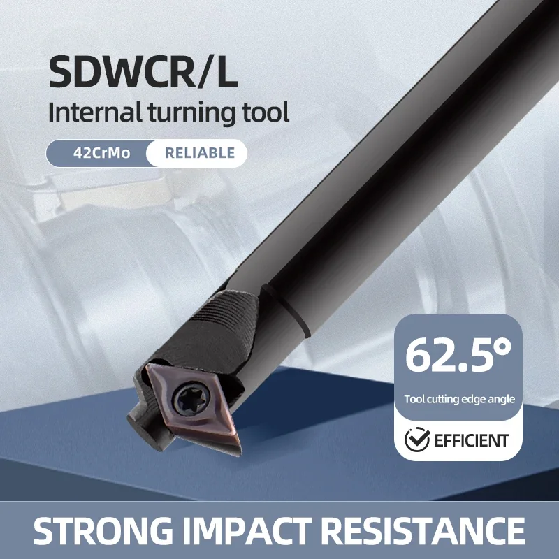 WAN MU S10K S12M S16Q S20R -SDWCR07 Internal Turning Holder,SDWCR CNC Boring Bar,62.5 degree Lathe tool for DCMT 070204 or DC11
WAN MU S10K S12M S16Q S20R -SDWCR07 Internal Turning Holder,SDWCR CNC Boring Bar,62.5 degree Lathe tool for DCMT 070204 or DC11