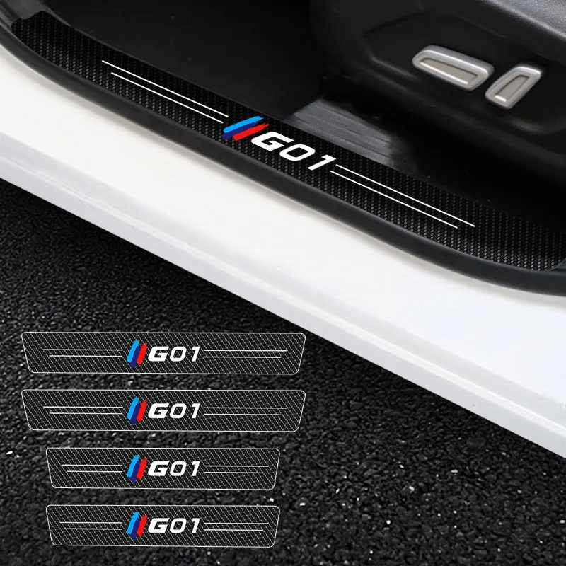 4Pieces Car Door Entry Pedal Guards For BMW X1 G01 Logo Car Threshold Stickers Auto Scuff Plate Carbon Fiber Sill Protector
4Pieces Car Door Entry Pedal Guards For BMW X1 G01 Logo Car Threshold Stickers Auto Scuff Plate Carbon Fiber Sill Protector