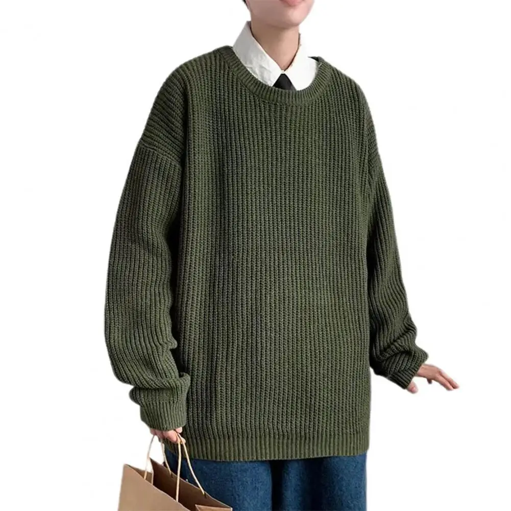 Мужской свитер в Корейском стиле, модный однотонный пуловер оверсайз с круглым вырезом, свитеры в повседневном молодежном стиле, приталенный свитер на каждый день
Мужской свитер в Корейском стиле, модный однотонный пуловер оверсайз с круглым вырезом, свитеры в повседневном молодежном стиле, приталенный свитер на каждый день