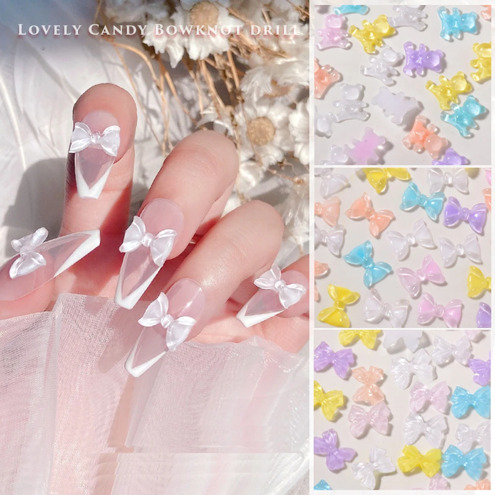 50pcs Summer Water Ripple Bowknot Nail Art Charm 3D Ice Transparent Candy Color Ribbon Bows Nail Decoration DIY Nail Accessories
50pcs Summer Water Ripple Bowknot Nail Art Charm 3D Ice Transparent Candy Color Ribbon Bows Nail Decoration DIY Nail Accessories