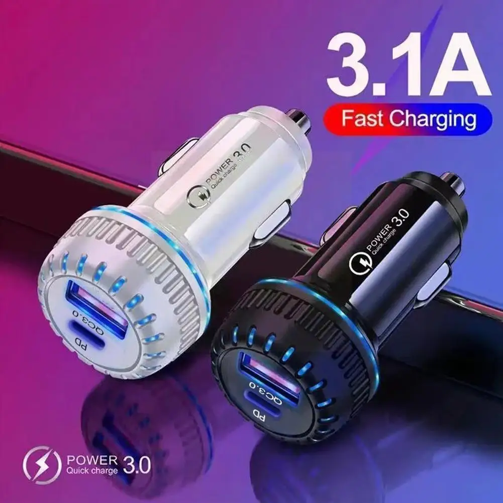 Автомобильное зарядное устройство с двумя портами Usb и pd, с разъемом типа C для автомобильного прикуривателя, автомобильный прикуриватель ...
Автомобильное зарядное устройство с двумя портами Usb и pd, с разъемом типа C для автомобильного прикуривателя, автомобильный прикуриватель ...