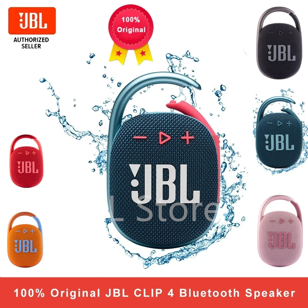 100% Original JBL CLIP 4 portable Wireless Bluetooth Speaker IPX67 Waterproof Outdoor Bass Speakers with Hook Long battery life
100% Original JBL CLIP 4 portable Wireless Bluetooth Speaker IPX67 Waterproof Outdoor Bass Speakers with Hook Long battery life