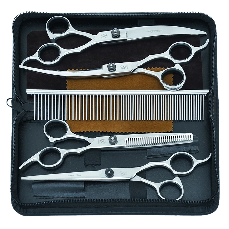 7 inch Meisha Professional Pet Grooming Scissors Japan Steel Dog Straight Curved Cutting Scissors Animal Thinning Shears B0006A
7 inch Meisha Professional Pet Grooming Scissors Japan Steel Dog Straight Curved Cutting Scissors Animal Thinning Shears B0006A