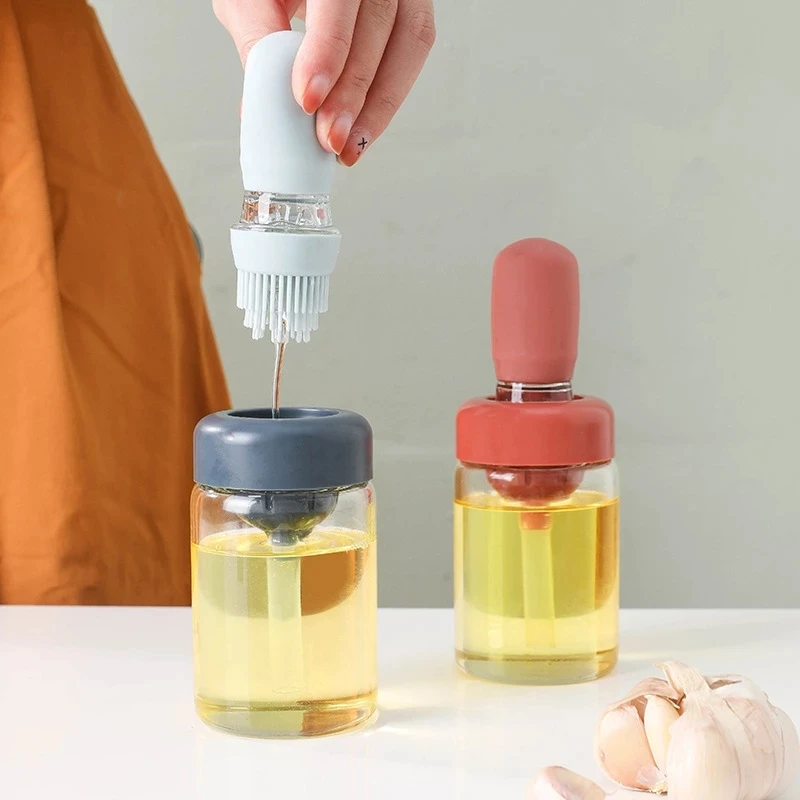 Portable Oil Sauce Spice Bottle Oil Dispenser With Silicone Brush For Cooking Baking BBQ Seasoning Kitchen Food Grade Oil Can
Portable Oil Sauce Spice Bottle Oil Dispenser With Silicone Brush For Cooking Baking BBQ Seasoning Kitchen Food Grade Oil Can
