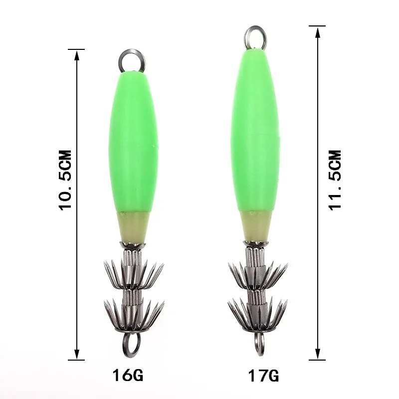 2pcs LuminousFishing Bait Fluorescent Fishing Lures Luminous Squid Jig Hooks Fishing Accessories Tackles Equipment
2pcs LuminousFishing Bait Fluorescent Fishing Lures Luminous Squid Jig Hooks Fishing Accessories Tackles Equipment