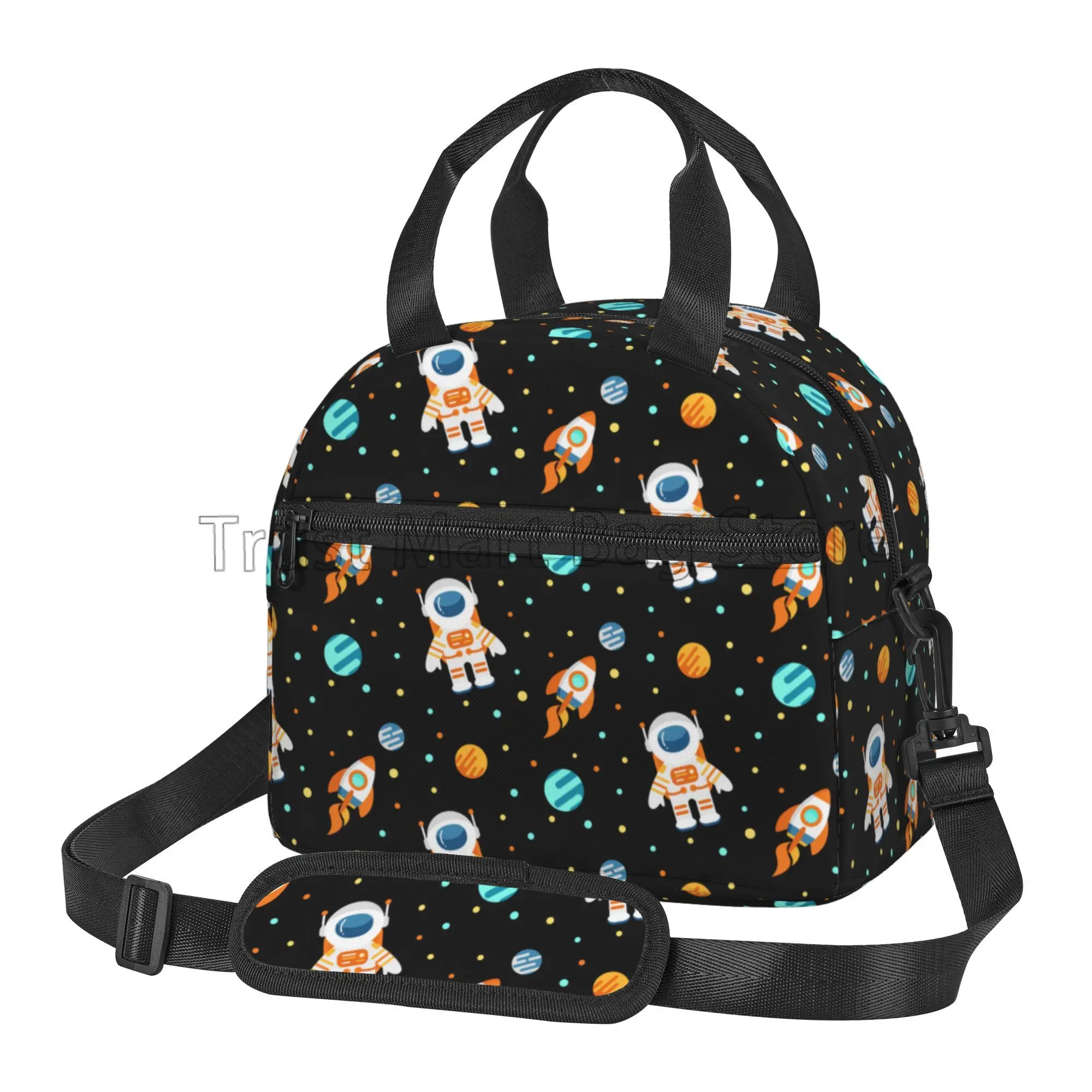 Space Astronaut Insulated Lunch Bag for Kids Boys Girls Black Planets Universe Cooler Lunch Box with Shoulder Strap for School
Space Astronaut Insulated Lunch Bag for Kids Boys Girls Black Planets Universe Cooler Lunch Box with Shoulder Strap for School