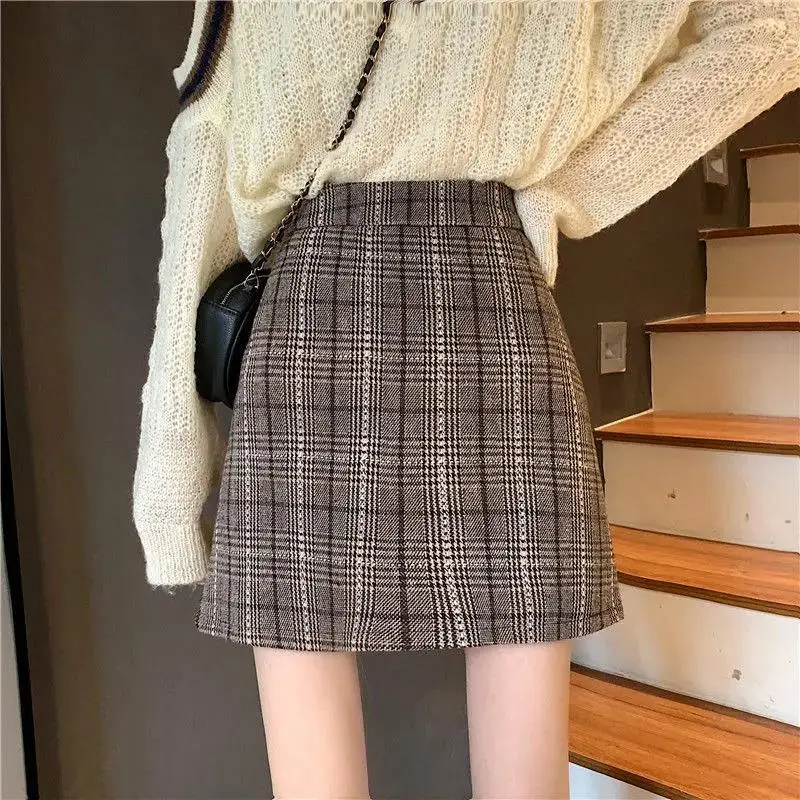 Plaid Woolen A-line Skirt Thin Versatile Skirt Spring 2022 New Women High Waist Bag Hip Skirt One Step Skirt Ins Female Cloth
Plaid Woolen A-line Skirt Thin Versatile Skirt Spring 2022 New Women High Waist Bag Hip Skirt One Step Skirt Ins Female Cloth